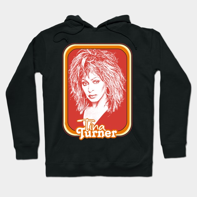 Tina Turner / 80s Style Retro Fan Art Design Hoodie by DankFutura